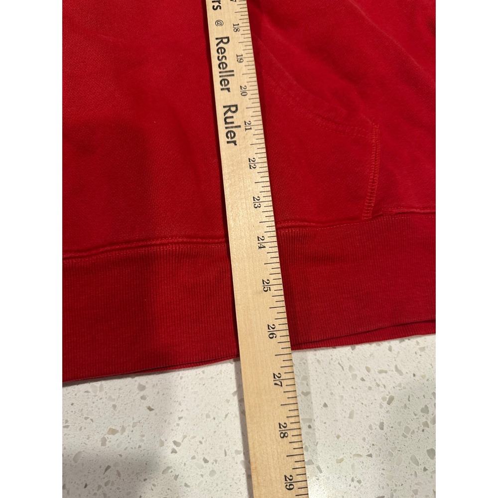 VTG Y2K Abercrombie & Fitch Mens Red Hoodie Sweatshirt XL - Picture 7 of 14